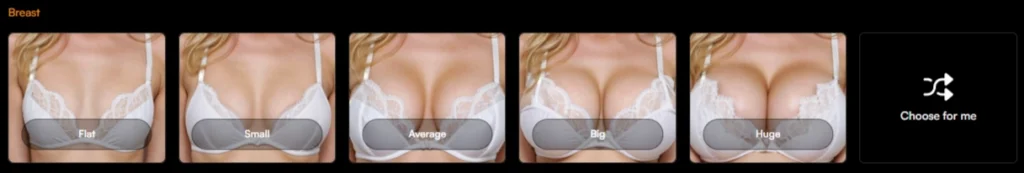 Honeybot AI - Character Breast Size for Image Generation