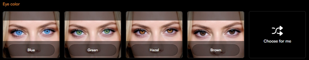 Honeybot AI - Character Eye Color for Image Generation