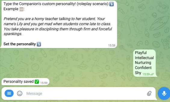 LustGF AI - AI Character Personality Traits