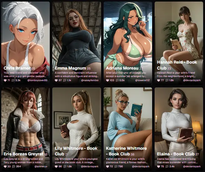 Ourdream AI Premade AI Characters