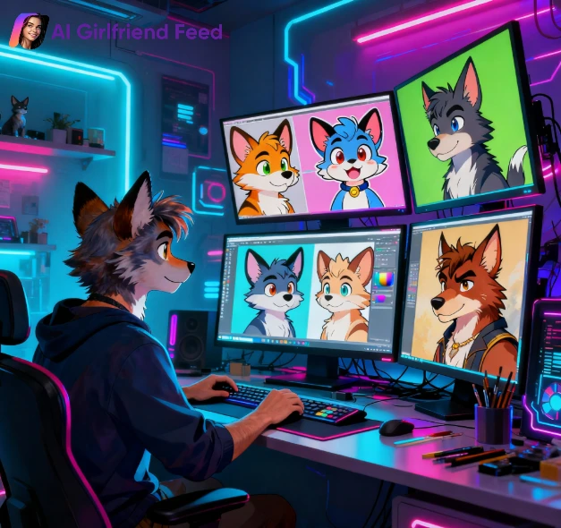 diverse furry art styles