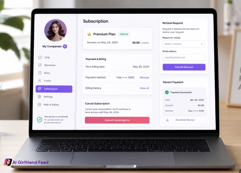 AI girlfriend Subscription