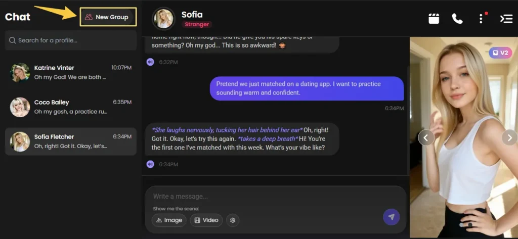 Candy AI - Group Chat Feature