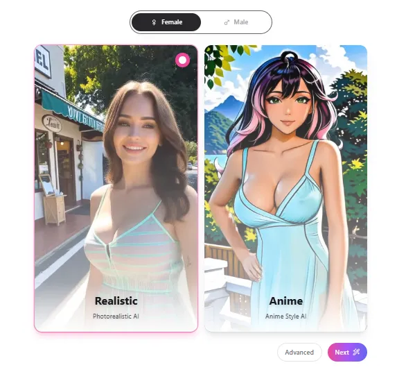 aiAllure - Character Creation