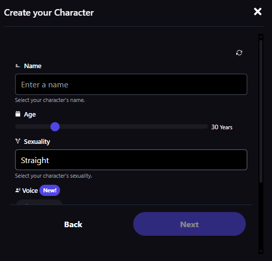 Create Character Promptchan AI