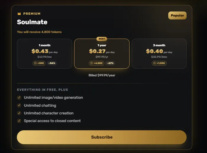 Crushi AI Pricing Plan