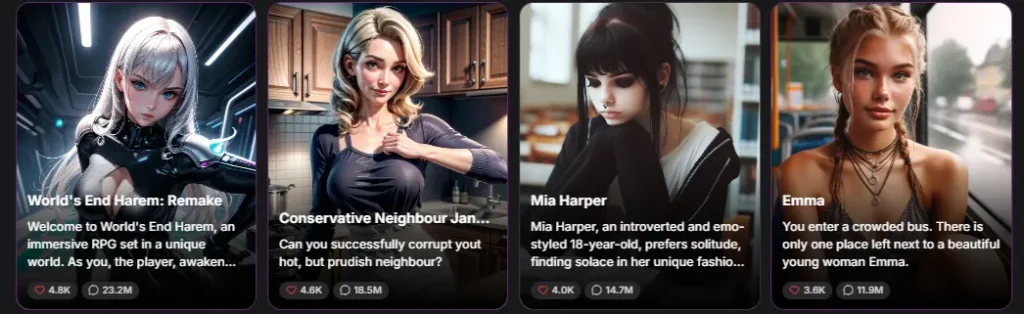 GirlfriendGPT Character library