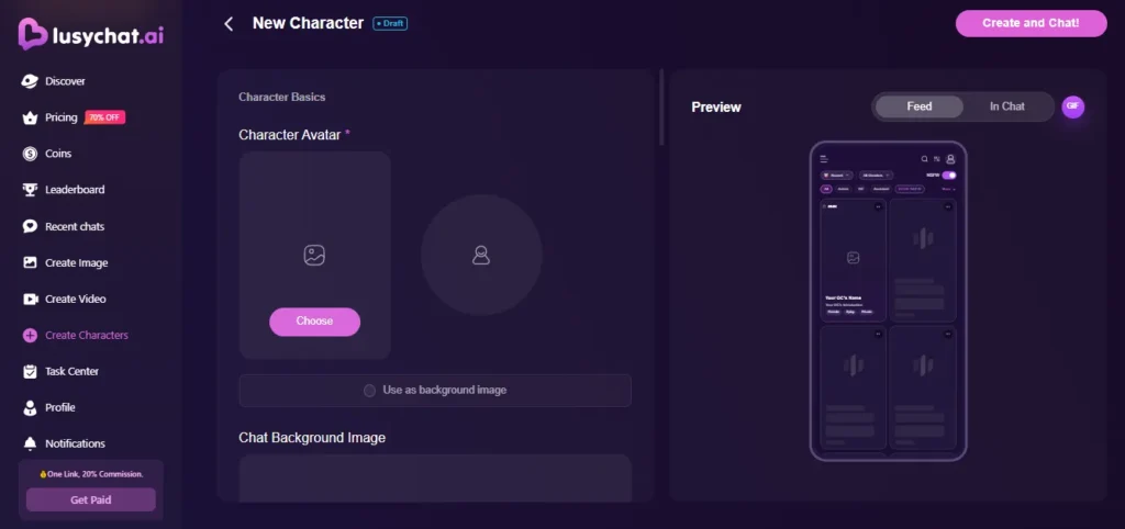 LusyChat AI - AI Character Creation