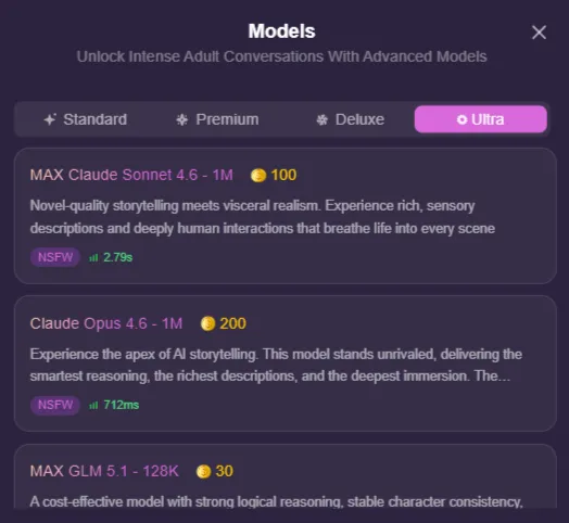 LusyChat AI - Ultra Model Tokens