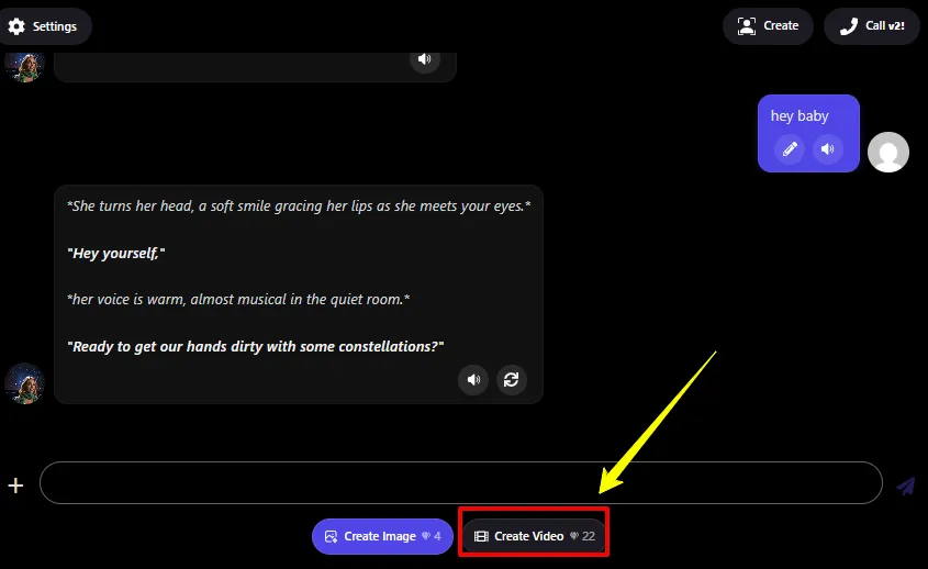Promptchan AI In-chat video costs