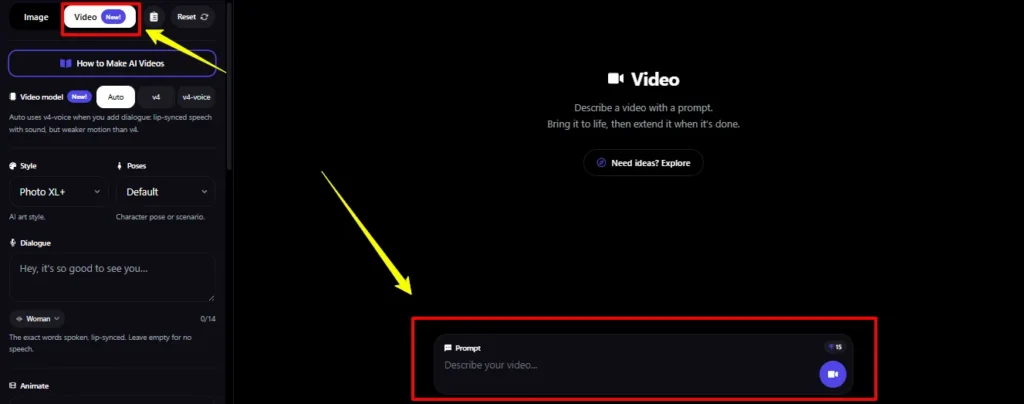 Promptchan Video Generation