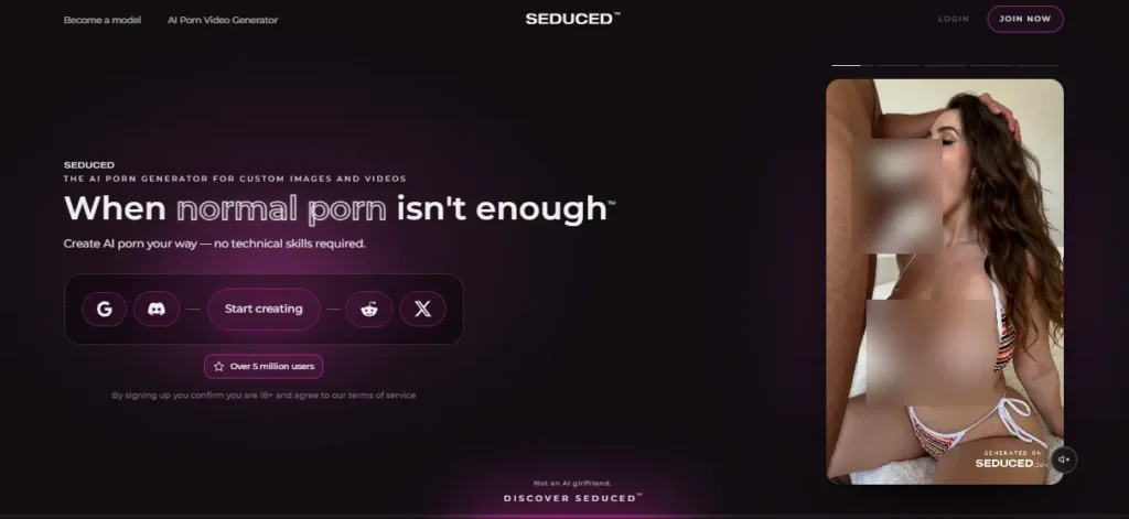Seduced AI Homepage