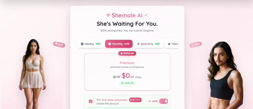 Shemale AI - Pricing Plan