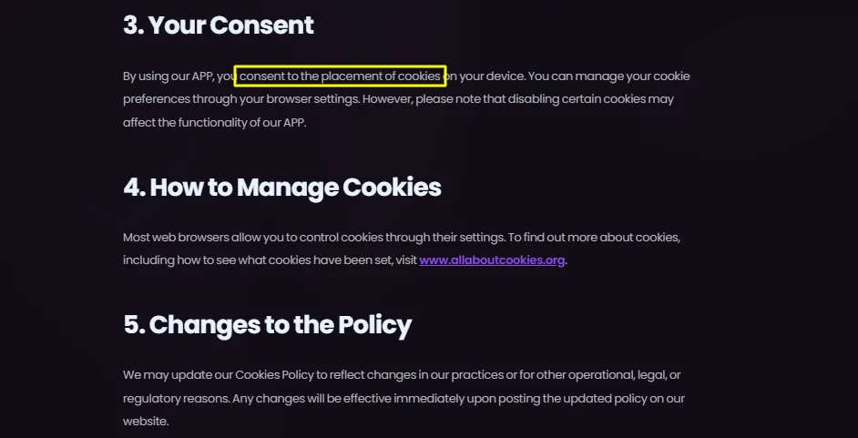 Swipey AI - Cookies Consent