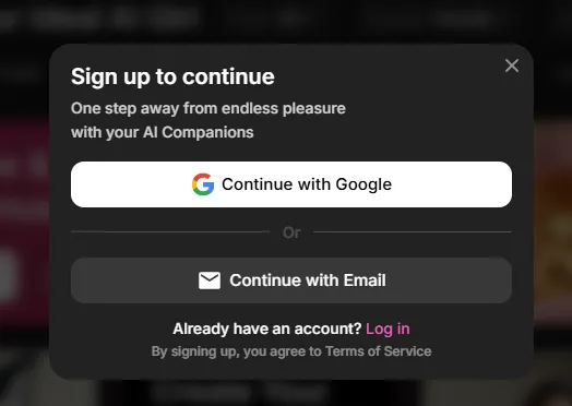 Tyan AI - Sign up
