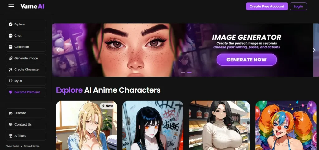 Yume AI - AI Waifu Generator