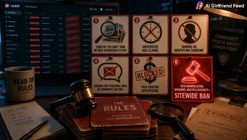 Six Instant-Ban Rules on Reddit
